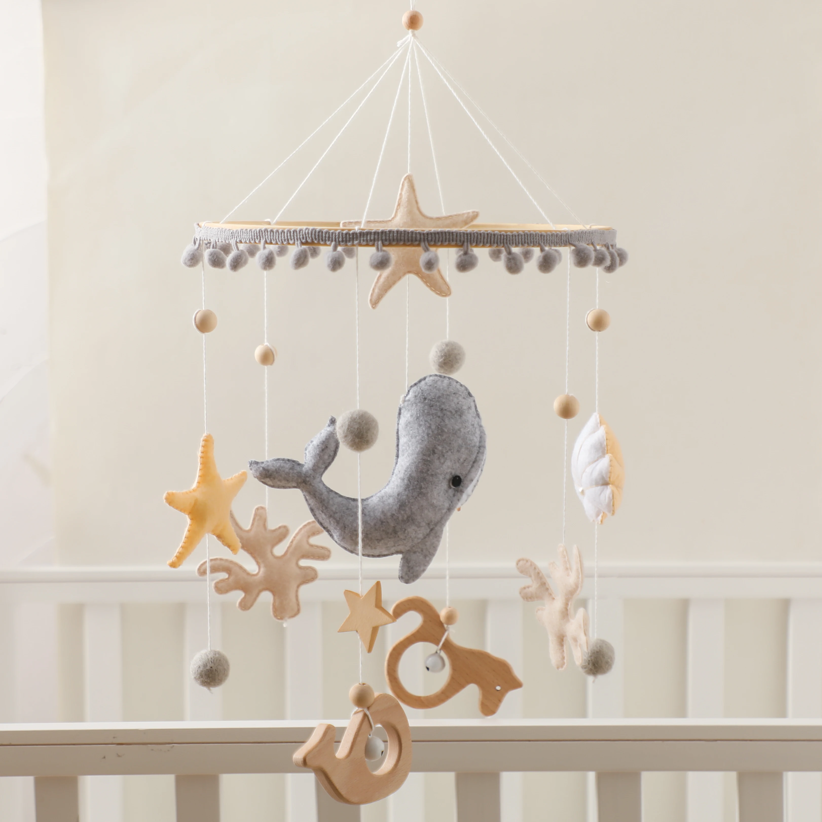 Support Mobile Pour Lit Bébé – Porte-cloche Réglable – Pour Nouveau-né 0-12 Mois – Installation Facile