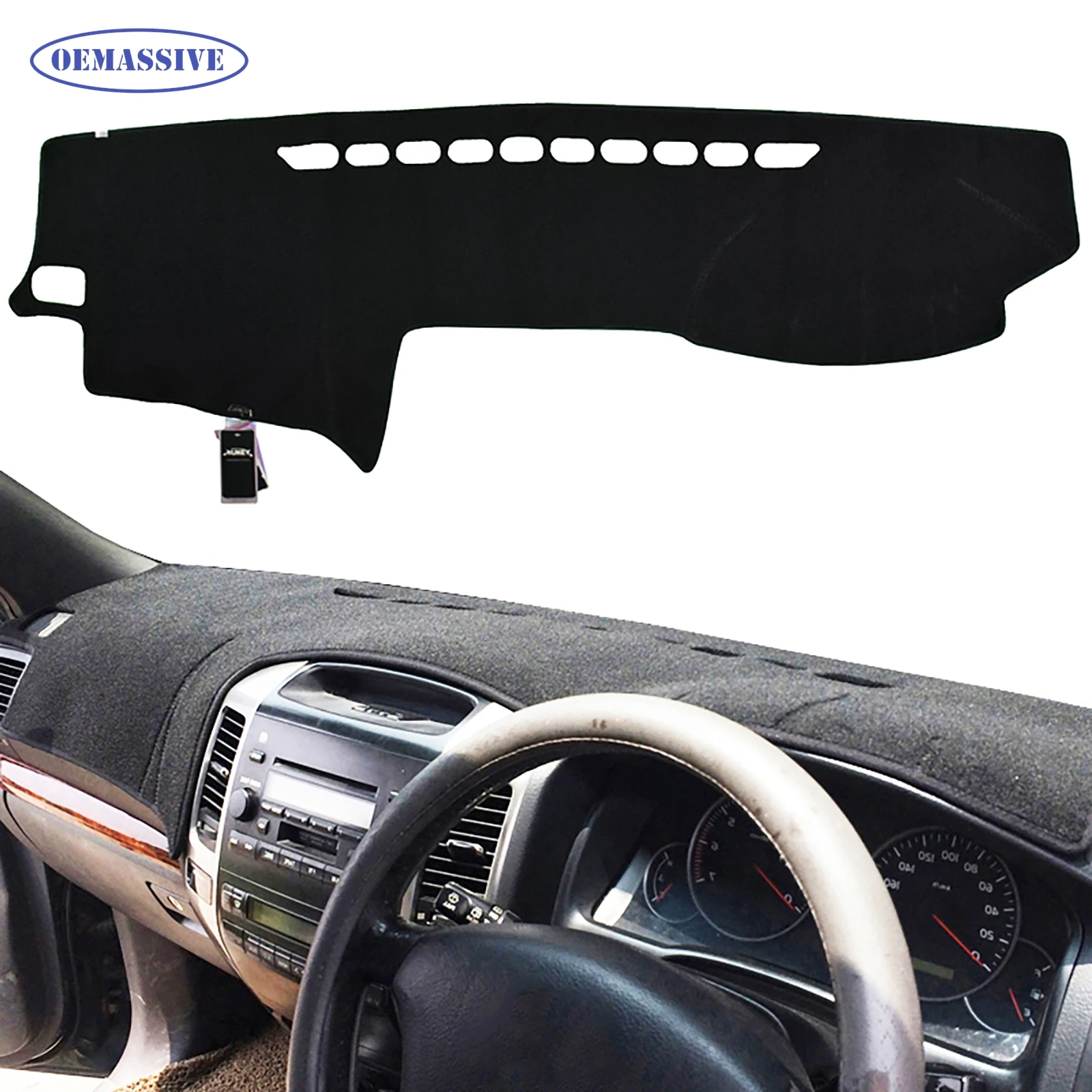 Dashboard Xukey Cover Dashmat Fit For Toyota Prado Land Cruiser 120 Series 2003-2009 GX GXL Dash Mat Shade Pad Dash Sun Board