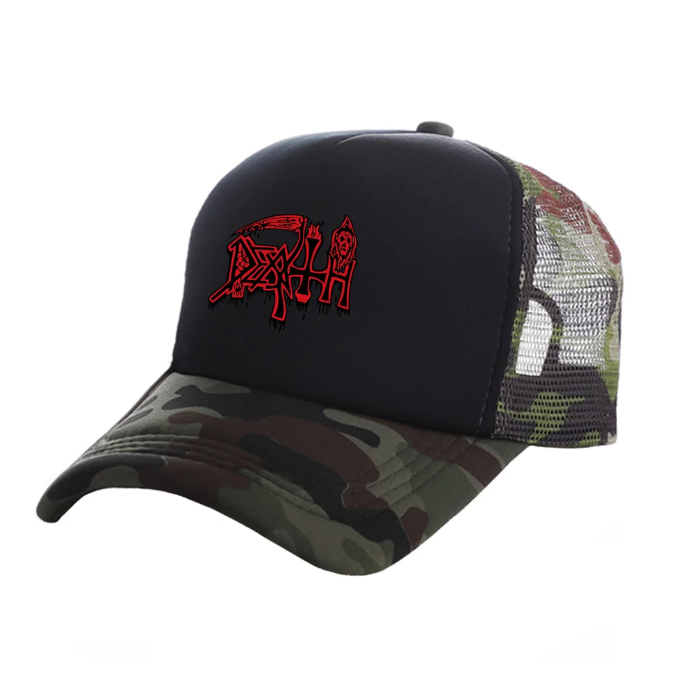 Heavy Metal Rock Band Death Trucker Caps Men Women Cool Death Hat
