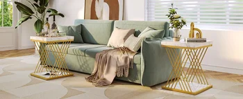 Marble Gold Side Table 12