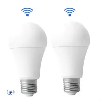 1 шт. светодиодная лампа с датчиком движения 6 Вт 9 Вт 12 Вт 15 Вт 18 Вт 20 Вт E27 радарный датчик света лампы Lamparas 110 В 220 В для домашней лестницы