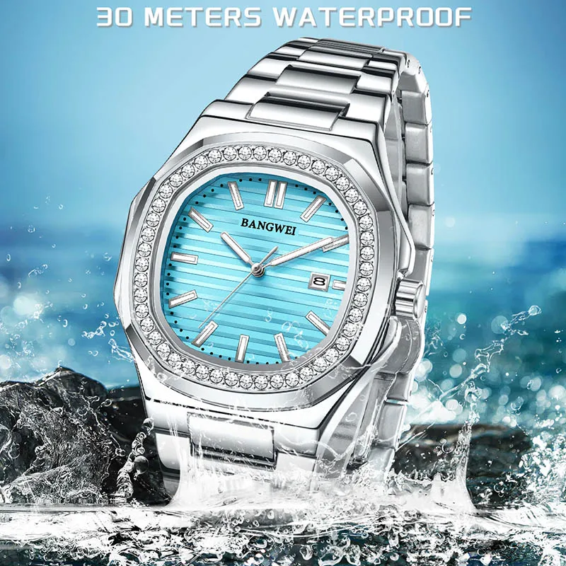 LIGE BANGWEI Fashion Mens Watches Top Brand Luxury Luminous Watch For Men Outdoor Sports Waterproof Date Quartz WristWatch Man