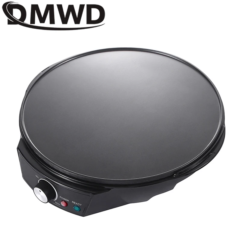 110V/220V Electric Crepe Maker Pizza Pancake Baking Pan Non-stick Griddle Chinese Spring Roll Pie Frying Steak Cooker Roaster 4