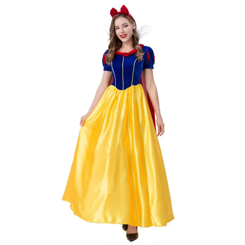 

Halloween Christmas Party Sweet and Cute Anime Snow White Princess Costume Adult Women Cartoon Fairy Tale Queen Cosplay Dress