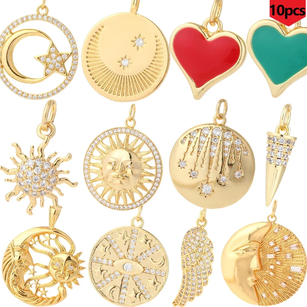 CuteStar Charm 10pcs Wholesale Bohemian Jewelry Production Supplies Earrings Bracelets Necklace Keychain Accessories Resin Charm