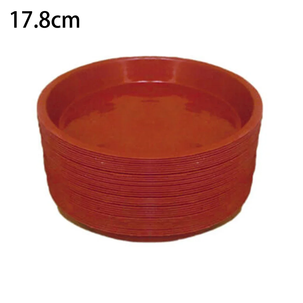 10pcs 13.9/ 17.8/26cm Plastic Potted Plant Pot Tray Plant Saucers Water Tray Base For Indoor Outdoor Home Decoration flower pot