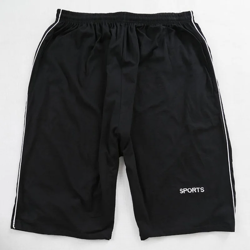 Men big shorts plus size 8XL 9XL 10XL summer cotton large stretch sports casual loose large size 50 black shorts 2