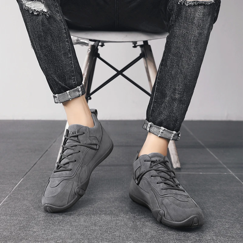 Men's Autumn Wear-Resistant Sneakers - Lightweight, Anti-Slip, Casual Trendy Footwear