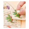 Montessori Wooden Clock Toys for Kids Color Shape Matching Puzzle Hand Grab Board Time Teaching Clock Children Educational Toys 4