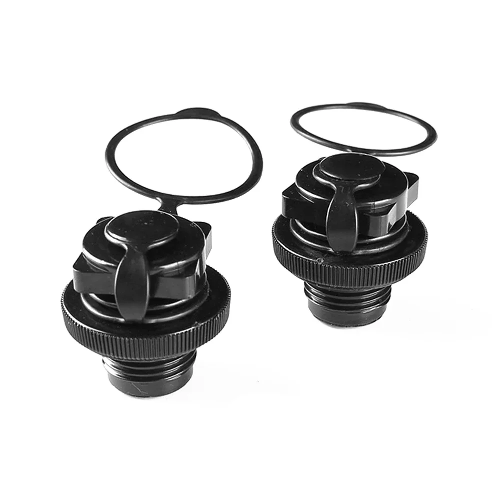 2 Pcs Air Valve Inflatable Boat Spiral Air Plugs Air Valve Nozzle Cap Kayak Raft Air Mattress Plug Replacement