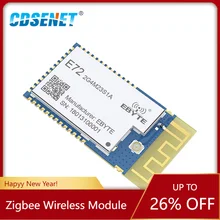 

CC2630 Zigbee Module 2.4GHz 23dBm SMD Transceiver E72-2G4M23S1A 1500m 2.4g Transmitter Receiver IPX PCB Antenna CC2630 240MHz