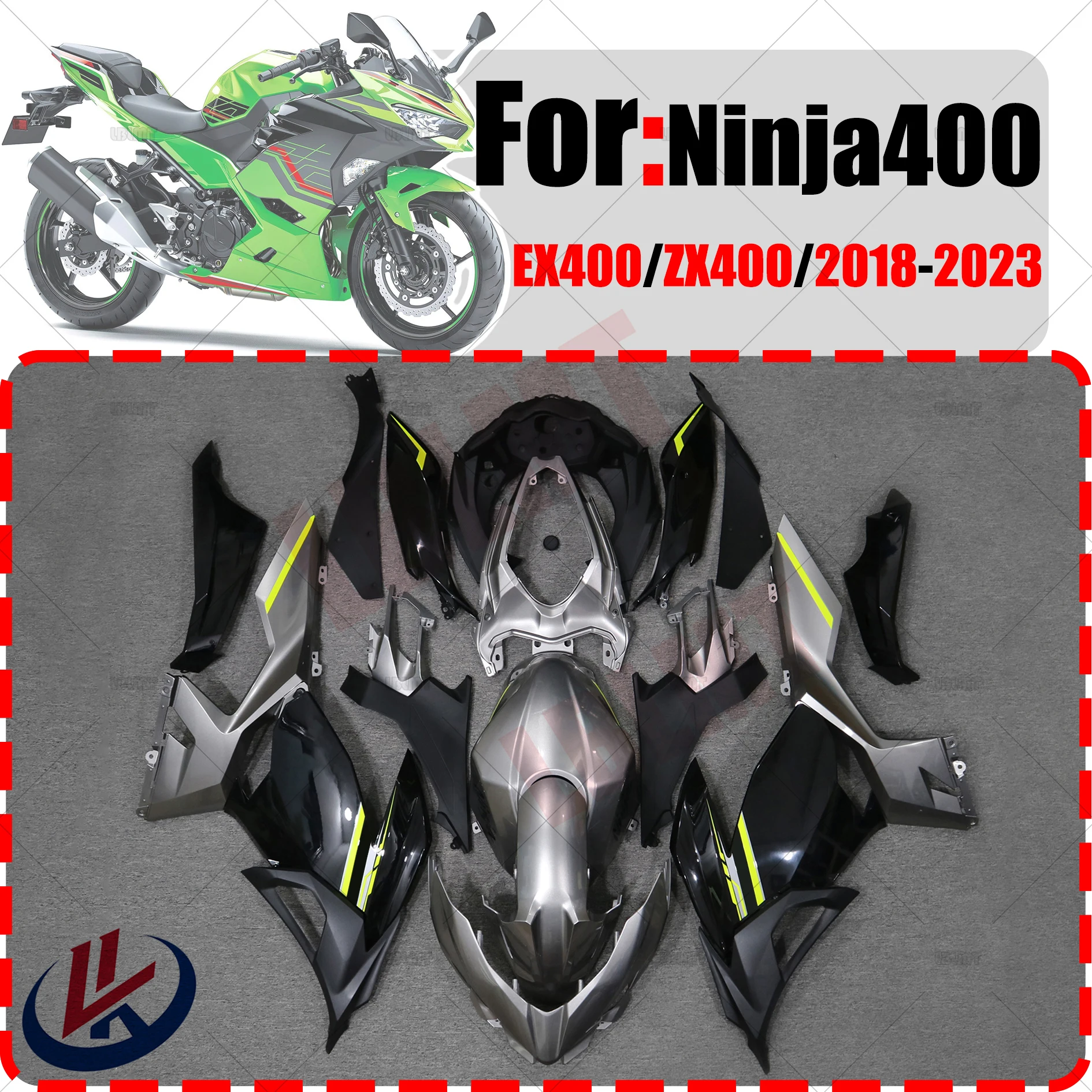 

Full Body Fit Fairing Kit ABS Injection molding Full Fairing For KAWASAKI Ninjia400 EX400 Ninja400 2018 2019 2020 2021 2022 2023