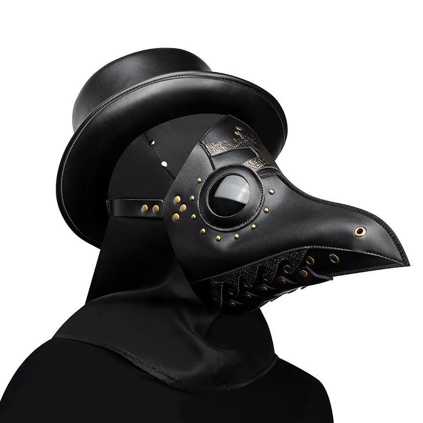 Peste Doctor Mask Dust Convient pour Adultes Taille Jeu de Mascarade de Film dhorreur Props Accessoires Cosplay Casque WXG1 Masque Punk Lunettes gaz 