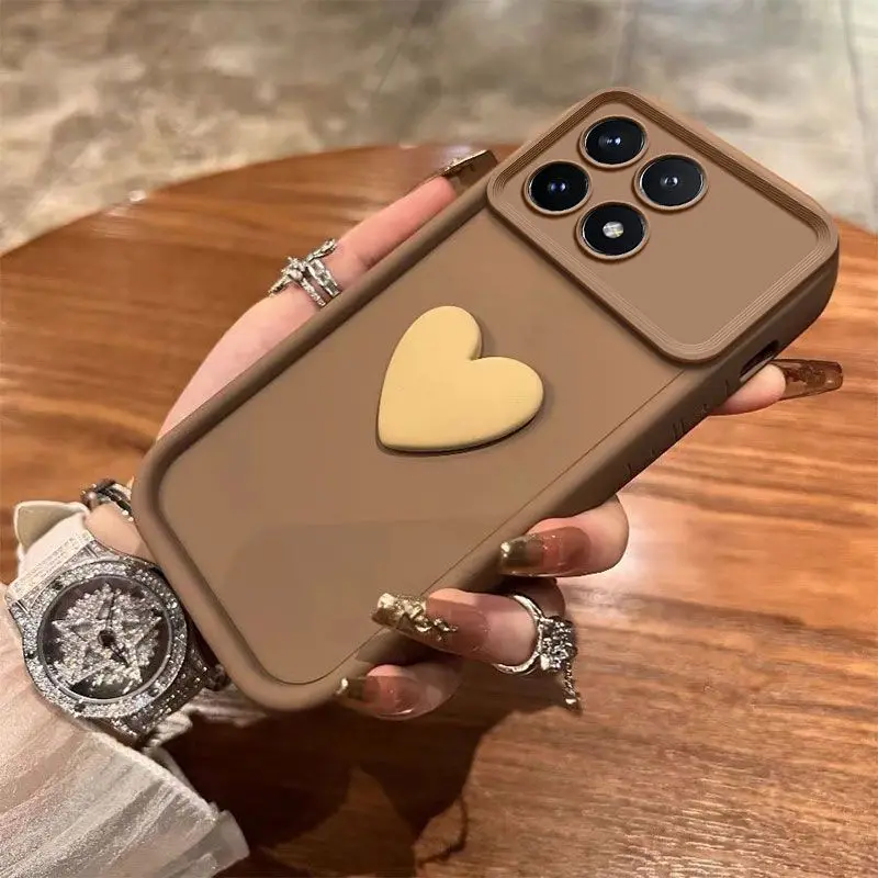 Curly Love Heart Shockproof Bumper Cover s