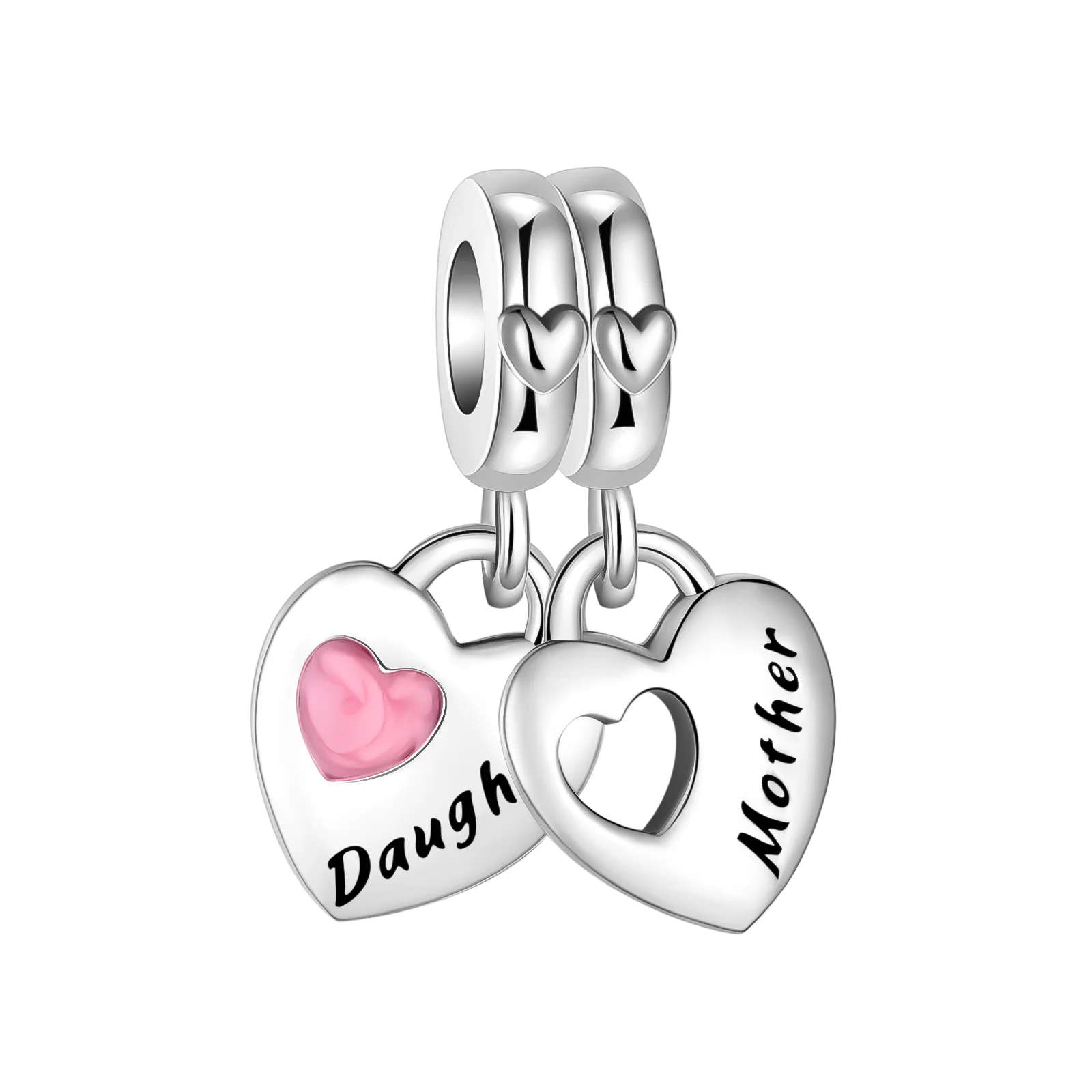 925 sterling silver pink love boutique pendant charm fit pandora original bracelet charm beads necklace Diy female jewelry