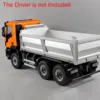 RC Hydraulic 1/14 Metal Dumper Remote Control Tipper Truck Car Model Light Sound Systems Painted Assembled Toy Gift TH23187 6