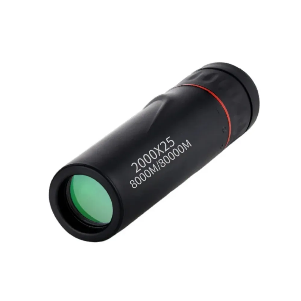 Portable Monocular Telescope 2000x25 HD Mobile Phone Telescope with Holder For Camping Hunting Birdwatching