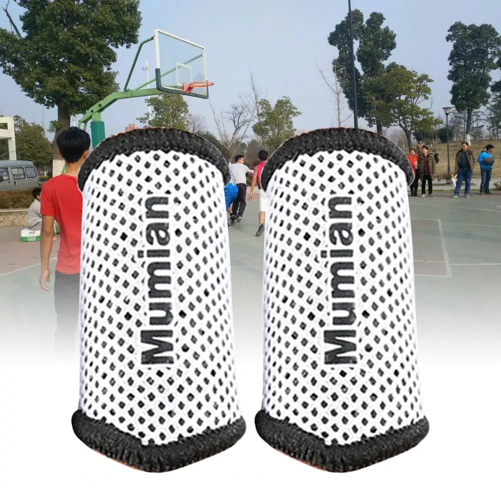 1 Pair Finger Protector Breathable Stylish Stretch Elastic Arthritis Finger Stall Protector Sleeve Sport Strap Wrap