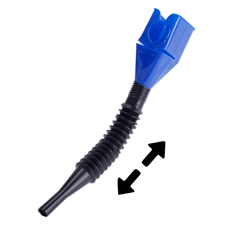 1/5Pcs Telescopic Car Refueling Funnel Universal Car Oil Filling Equipment Portable Foldable Engine Oil Gasoline Transfer Funnel
