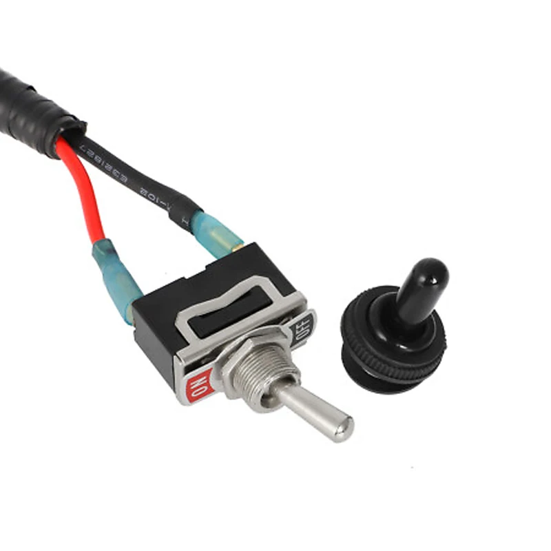 DWCX Automotive Switched Fuse Holder Fit for Mini Fuse with Wire 10A 15A Plug & Play Universal