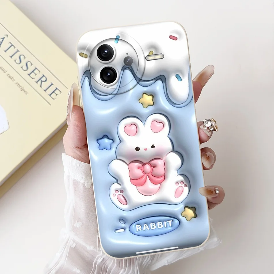 Cute Cat Panda Cartoon Soft Silicone Shockproof Phone Case