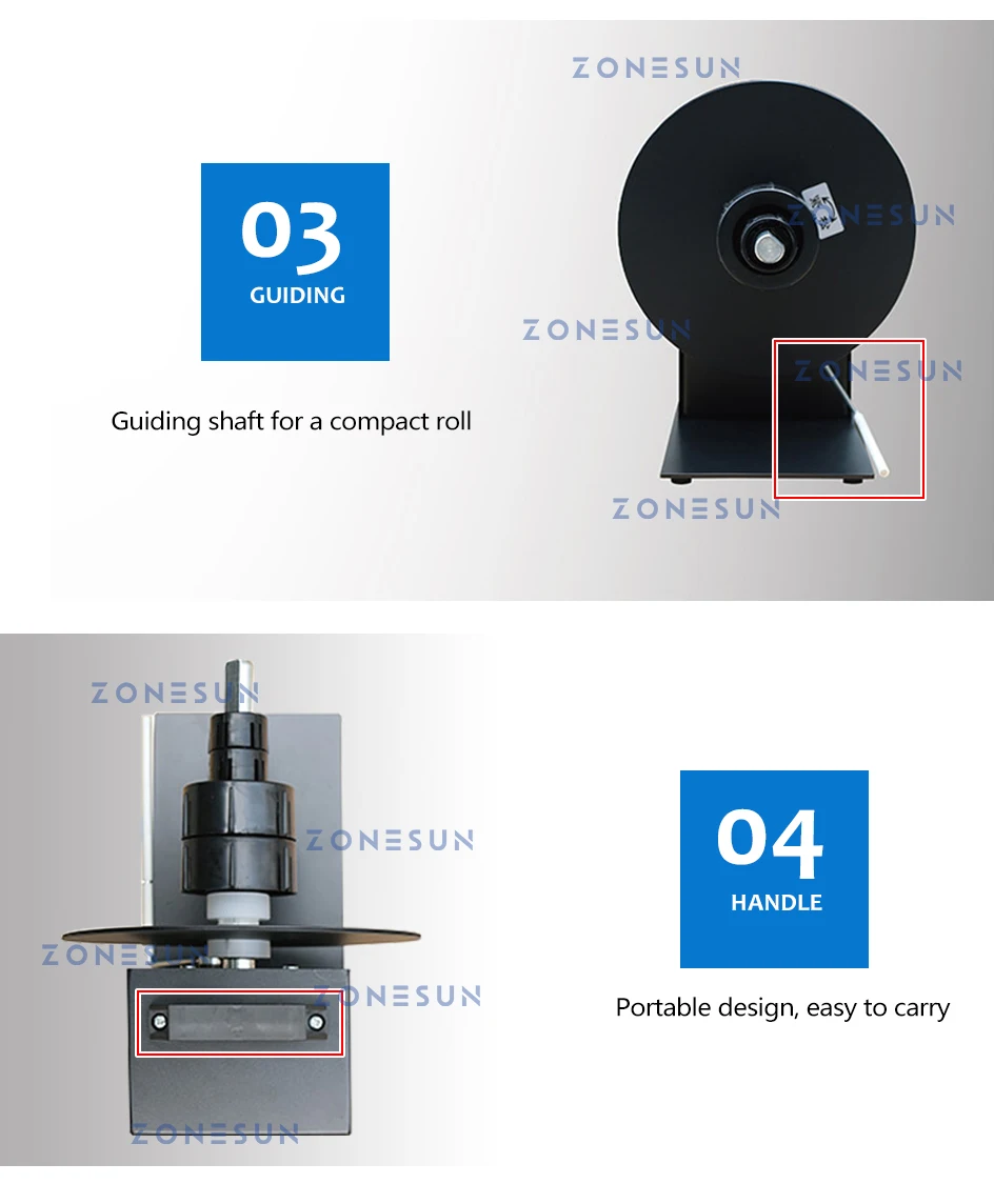 ZONESUN ZS-LRA8 Automatic Label Rewinder