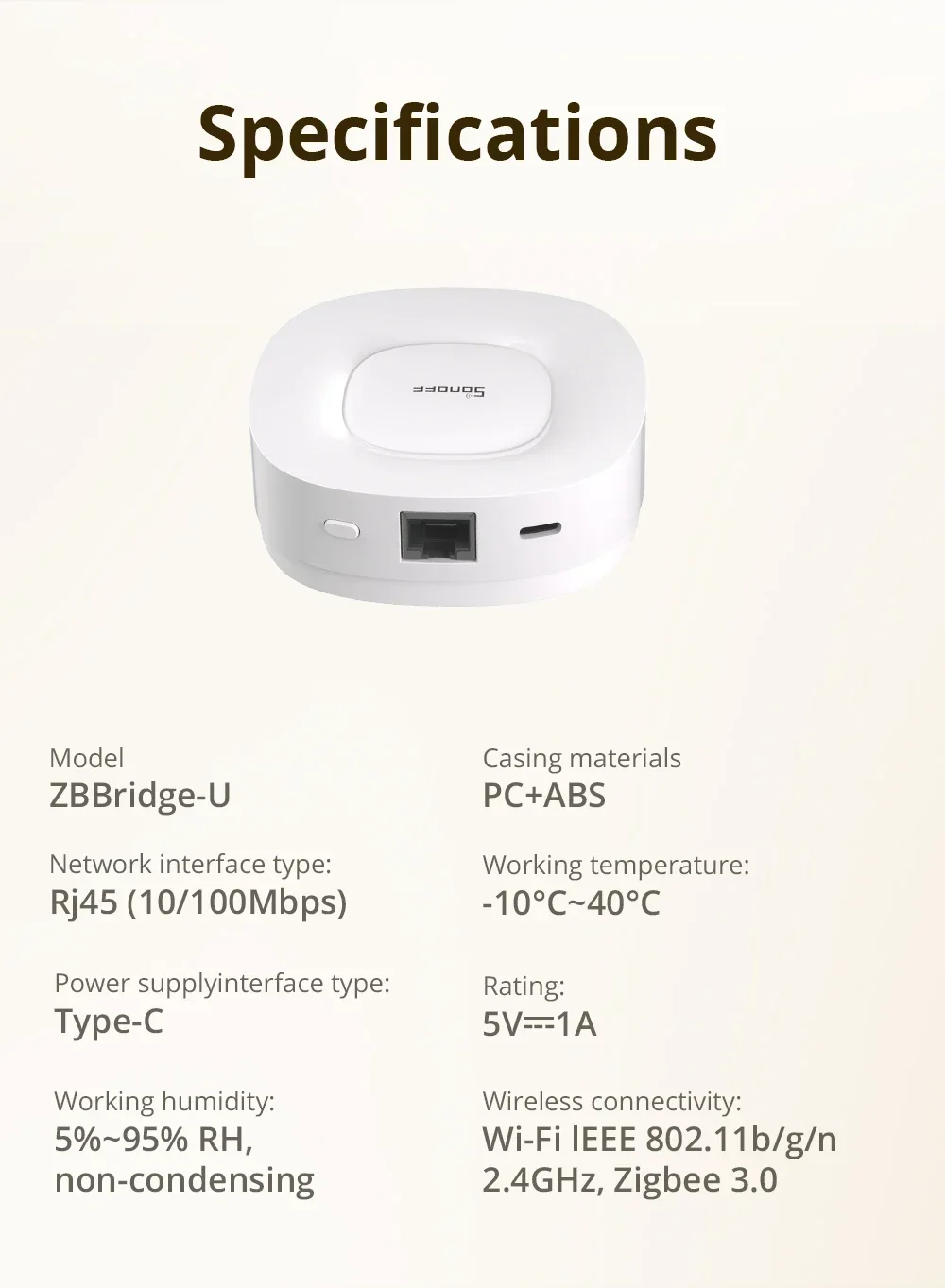 Zigbee Bridge Ultra Matter Zbbridge-U Zigbee Matter Bridge Smart Home Gateway S