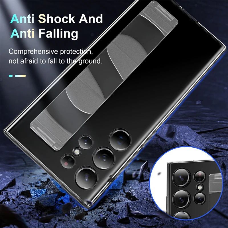 Luxury Elastic Silicone Wrist Strap Shockproof Matte Clear Case