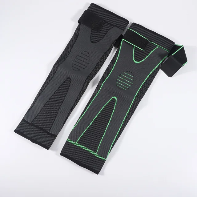 1 Pcs Compression Knee Pads Support Lengthen Stripe Sport Sleeve Arthritis Joint Pain Protector Elastic Kneepad Brace 3