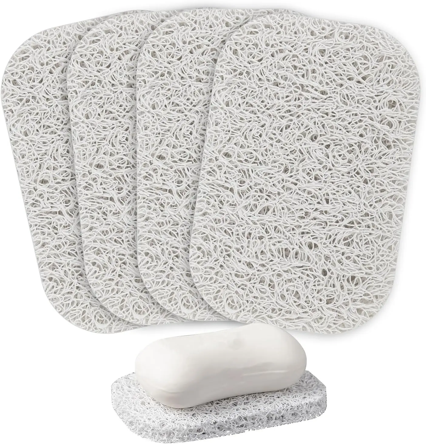 

Soap Saver Drain Soap Pad Portable Bathroom Soap Dish Storage Accessories Environmental Protection Mildew Creative Anti Skid PVC
