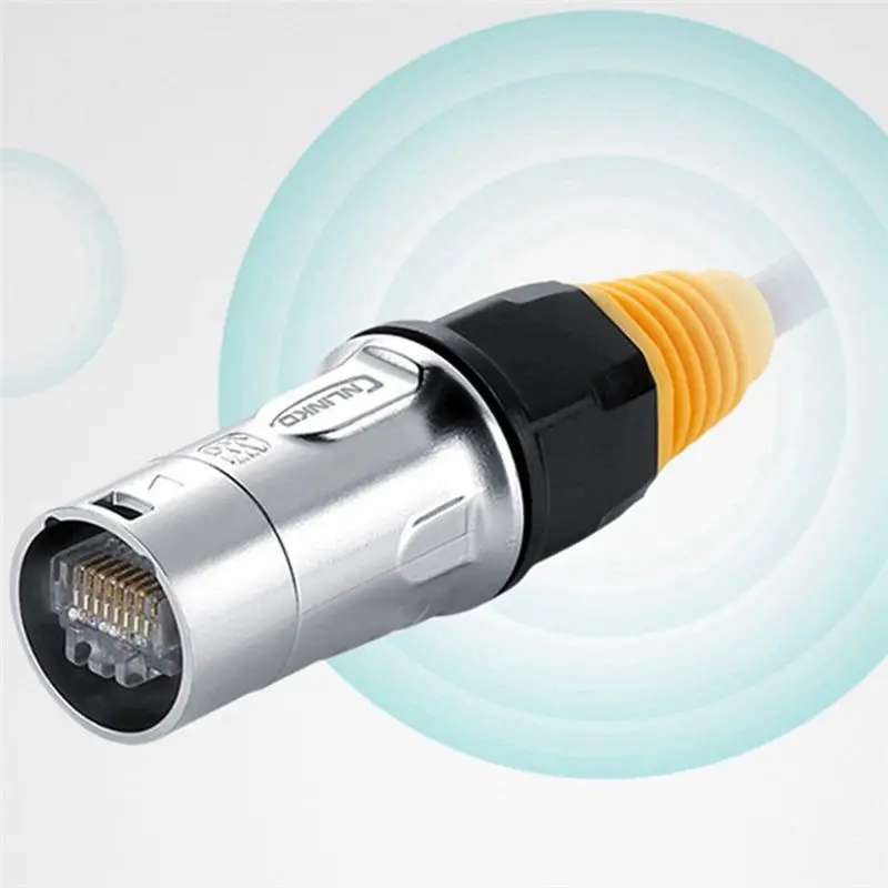 2X IP67 네트워크 RJ45 방수 커넥터/이더넷 RJ45 방수 플러그 + 실외용 이더넷-Y41A용 방수 소켓