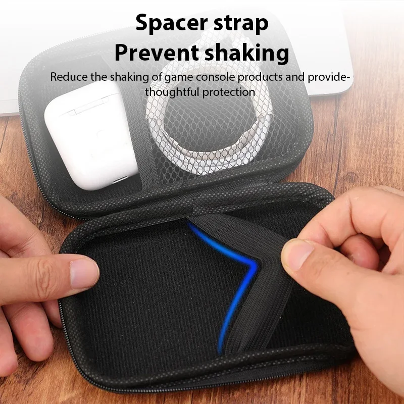 EVA Hard Game Console Protective Case For R36S Earphone Data Cable Storage Bag Game Accessory R36S Console Protective Film
