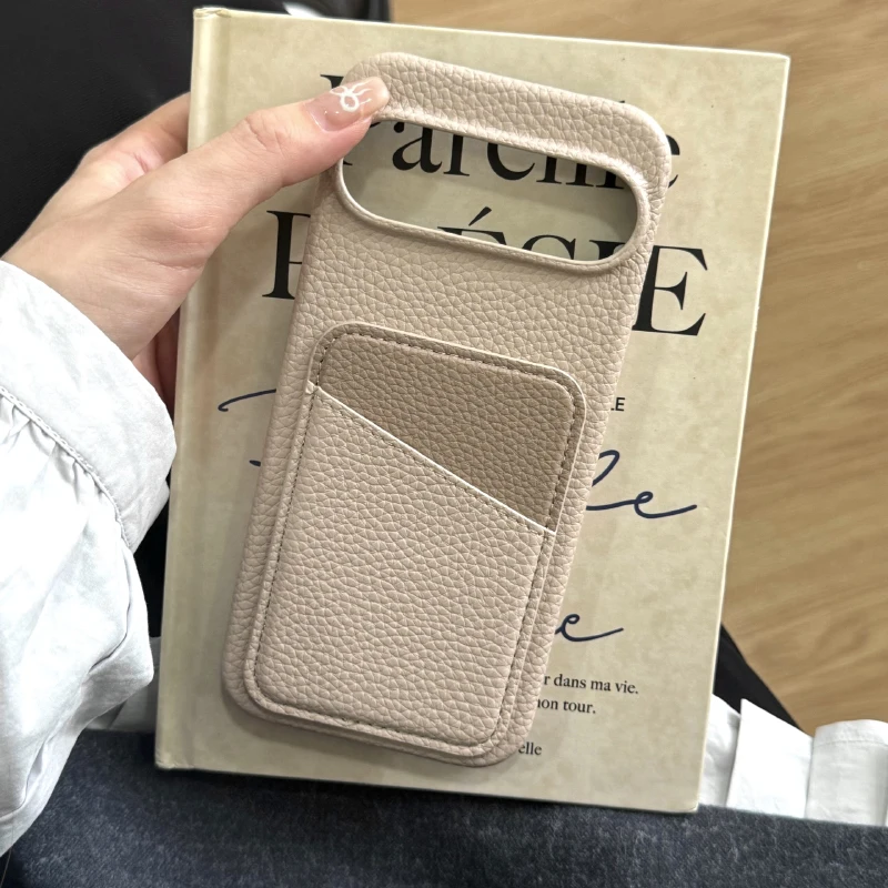 Luxury Color Collision Leather Wallet Card Slot Phone Case - Premium Back Cover