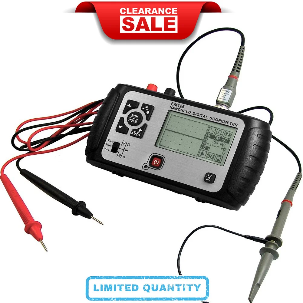 Handheld Digital Oscilloscope 25MHz 100MSa/s Digital 2in1 Portable Osc
