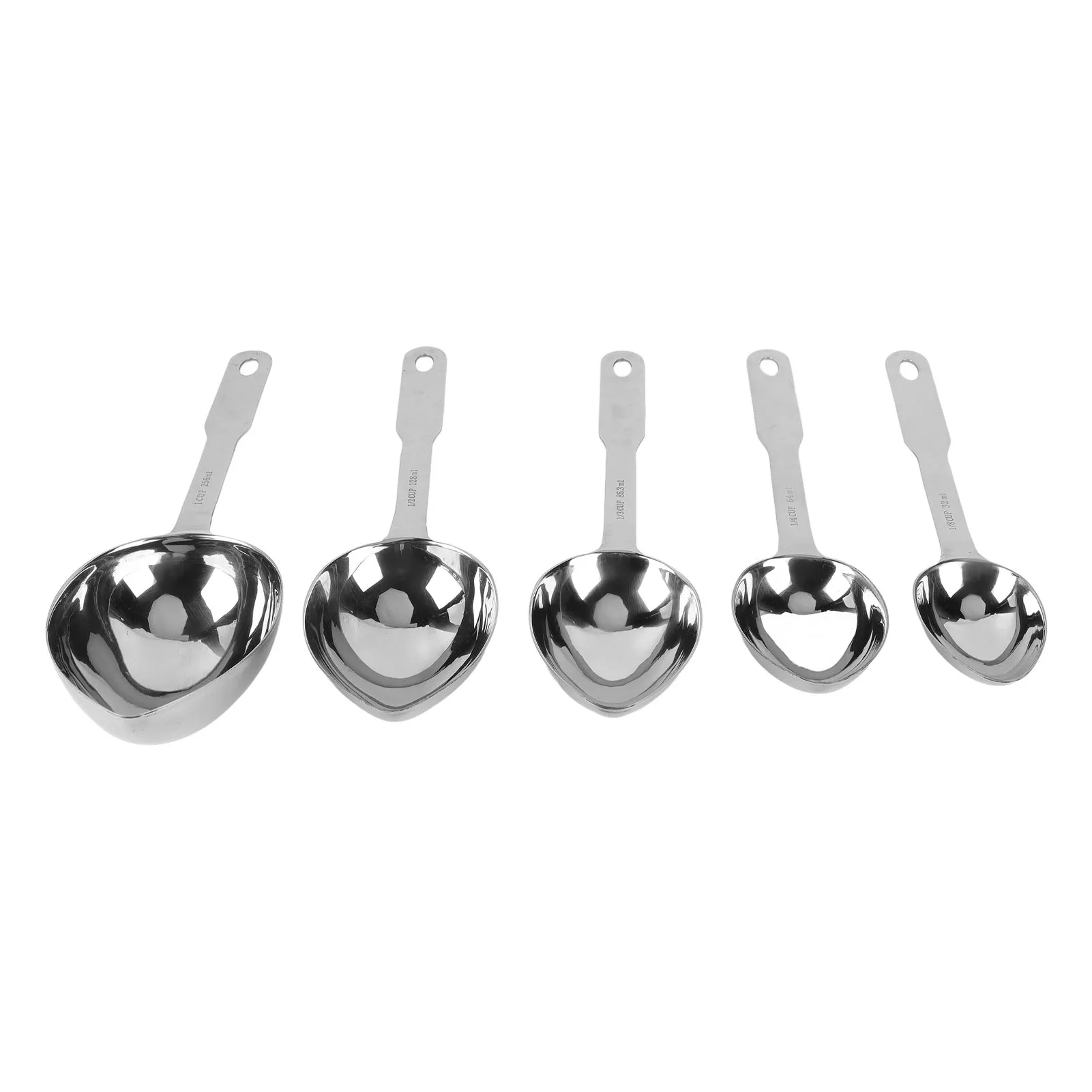 Spoon Dishwasher Safe Long Handle Spoon Rounded Edges One Piece Molding Bright Surface Stainless Steel for Kitchen
