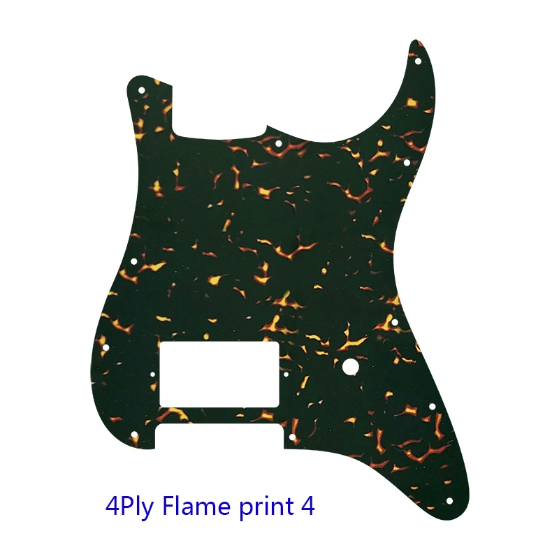 Pleroo Guitar Parts For FD US 11 Mounting Screw Hole Standard Start H PAF Guitar Pickguard With Brige Humbucker No Switch Hole