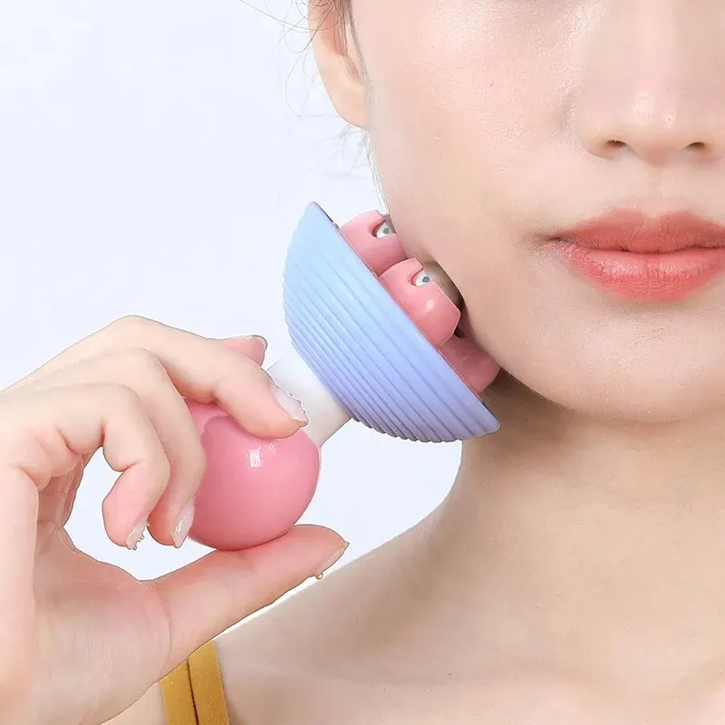 Roller massager handheld magnetic bead meridian brush body muscle relaxation