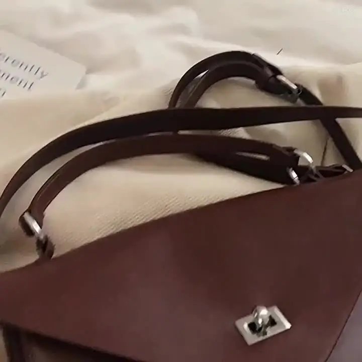 Женская сумка в стиле ретро вместительная многослойная кожаная сумка-тоут через