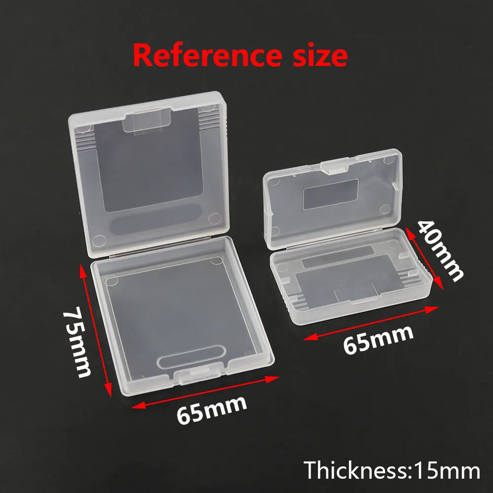 10PCS/Lot Plastic Game Card Cartridge Cases Transparent Anti