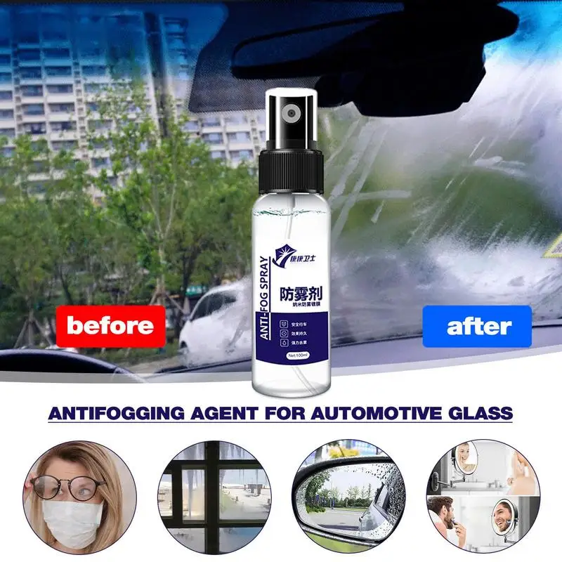 Water Repellent Spray Anti Rain Coating For Car Glass Liquid Long Lasting Ceramic Windshield Mirror Mask Coating Car Care