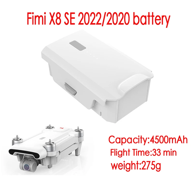 

Battery FIMI X8 SE 2020 2022 Drone Intelligent Flight Batteries 4500mAh Rechargable Dron Accessories Fast Shiipping