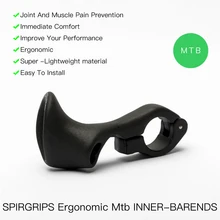 SPIRGRIPS – extrémités intérieures de barre de guidon de vélo de montagne, conception ergonomique, pièces de cycles