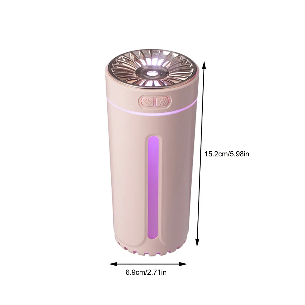 300ML Car Air Humidifier USB Rechargeable For Home With Colorful Night Light Mute Mini  Aromathe Essential Oil  Diffuser