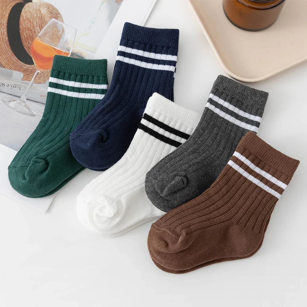 3-par-lote-de-calcetines-a-rayas-para-ni-os-calcetines-cortos-de-algod ...