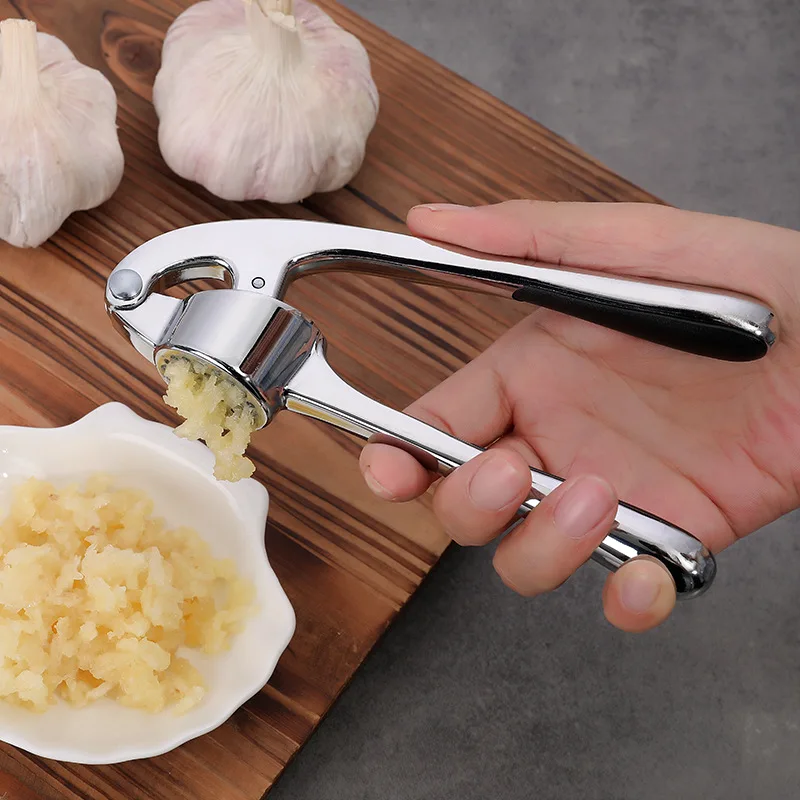 Zinc Alloy Garlic Press Crusher Manual Garlic Mincer Chopping Crushers Fruit Vegetable Tools Kitchen Accessories Gadget