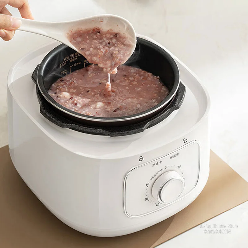 Joyoung 3L Electric Rice Cooker 70Kpa Pressure 220V Multi Cooking Pot Home Appliances Time Setting 700W Heating Stew Soup Beef 2
