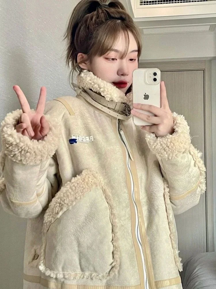 

Женская куртка на осень и зиму, утепленные Плюшевые куртки для женщин, зимние пальто с перьями, пуховое женское холодное пальто