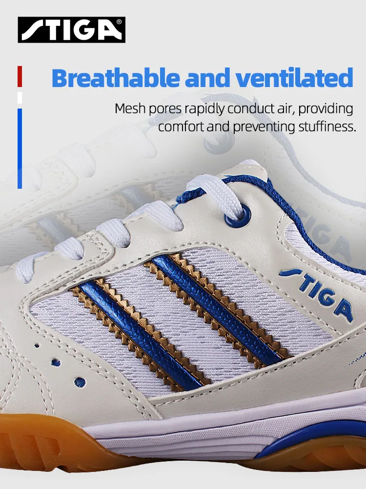 Stiga Table Tennis Shoes Men Women Breathable High Elastic Non-slip EVA Sports Sneakers Ping Pong CS2521 CS2541
