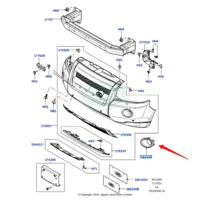 Рисунок 6 - RALUX LR004164 LR003870 всадная