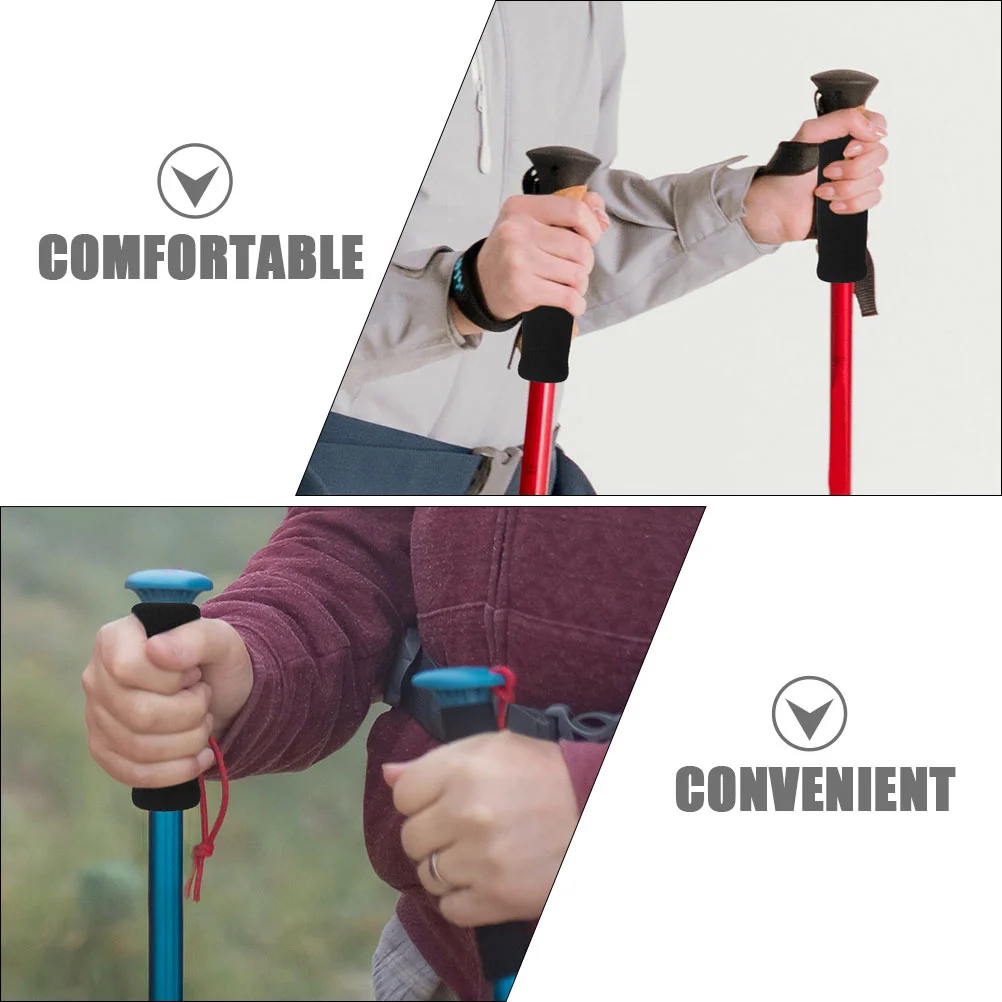 2 Pcs Sponges Walking Aid Handle Cover Cane Grips Elderly Chair Crutch Handles Seniors Thicken Replacement walking cane underarm crutches